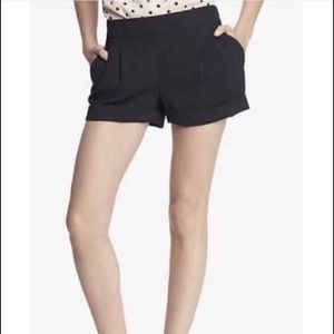 NWT Express Black pleated cuff shorts